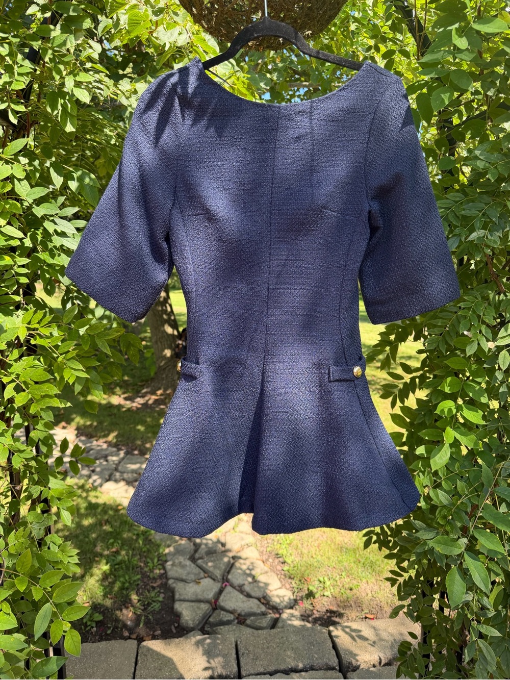 H&M Navy Peplum Dress